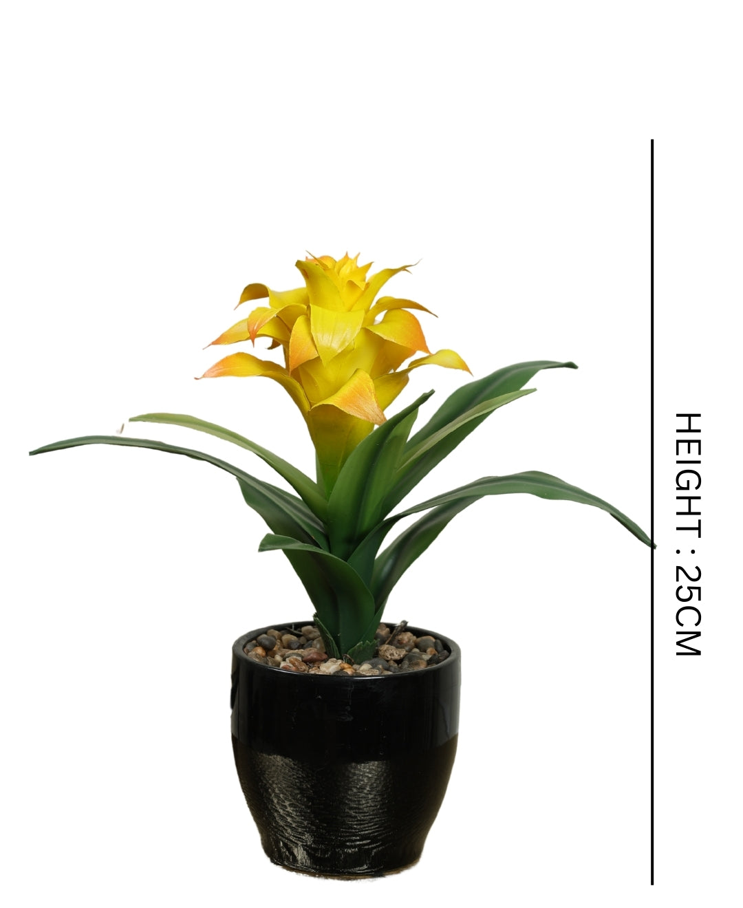 Medium Artificial Flowering Bonsai In Black Pot- A Touch Of Elegance And Color