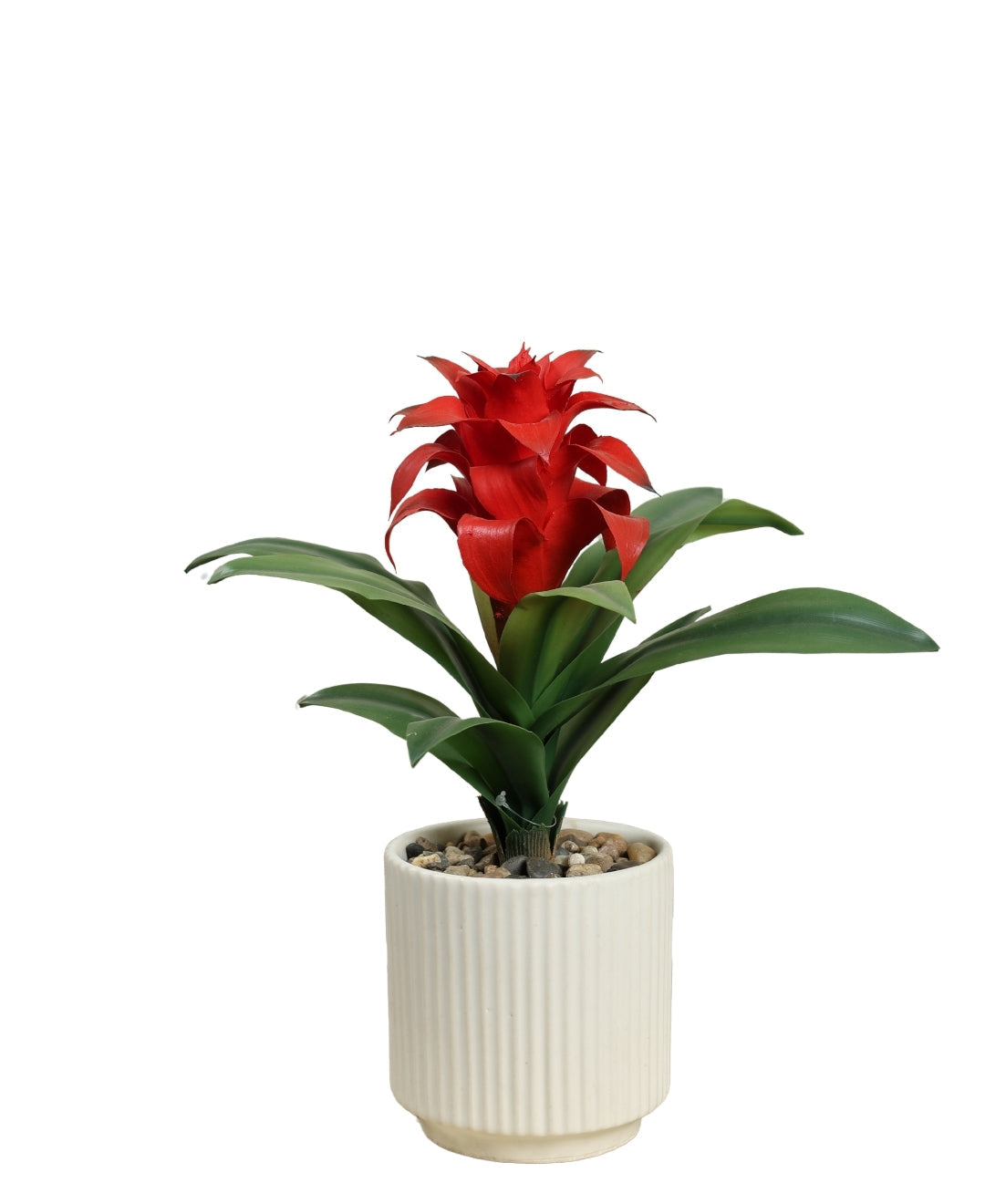 Medium Artificial Flowering Bonsai In White Pot- A Touch Of Elegance And Color