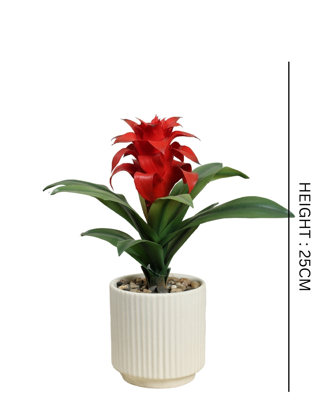 Medium Artificial Flowering Bonsai In White Pot- A Touch Of Elegance And Color