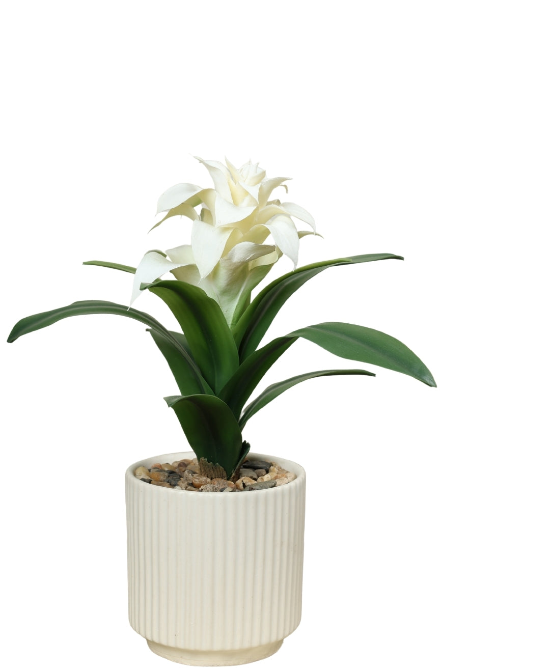 Medium Artificial Flowering Bonsai In White Pot- A Touch Of Elegance And Color