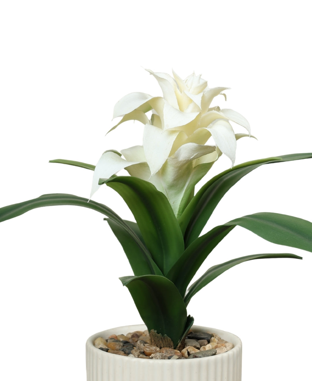 Medium Artificial Flowering Bonsai In White Pot- A Touch Of Elegance And Color