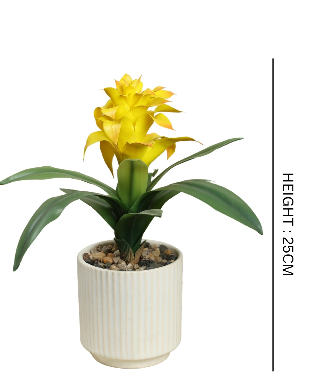 Medium Artificial Flowering Bonsai In White Pot- A Touch Of Elegance And Color