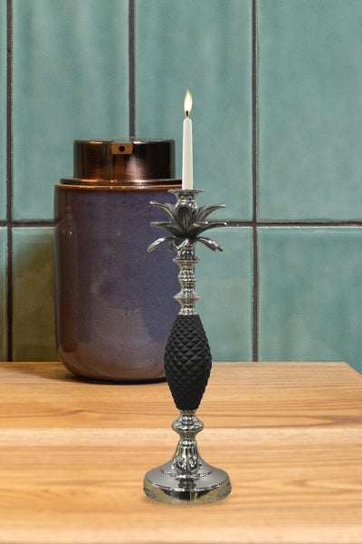 Golden & Silver Pineapple Candle Holder (Medium)