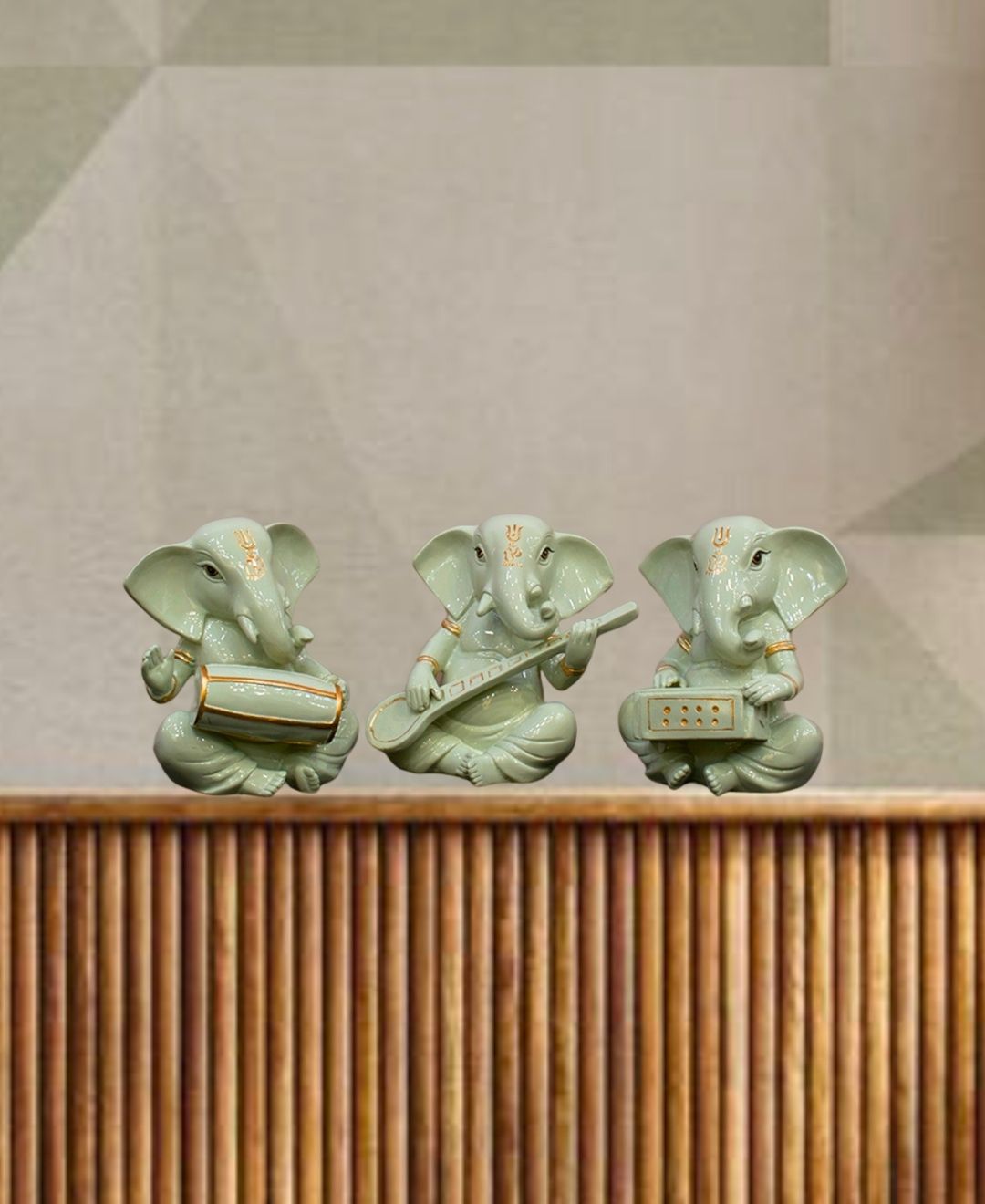 Pollination Artistic Trio Ganesha Set