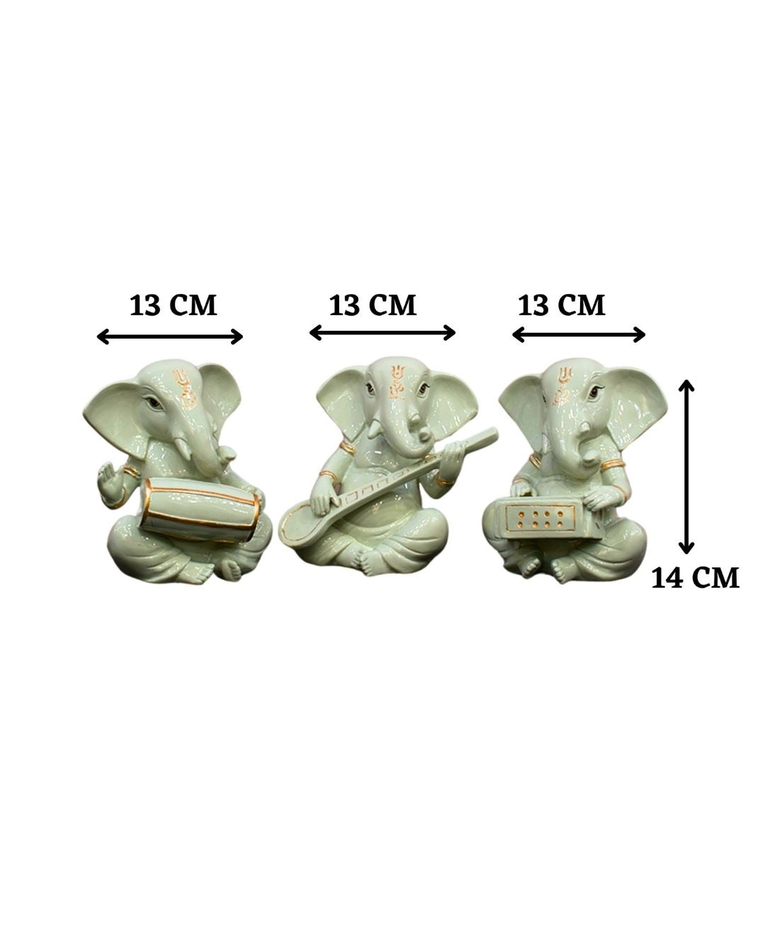 Pollination Artistic Trio Ganesha Set