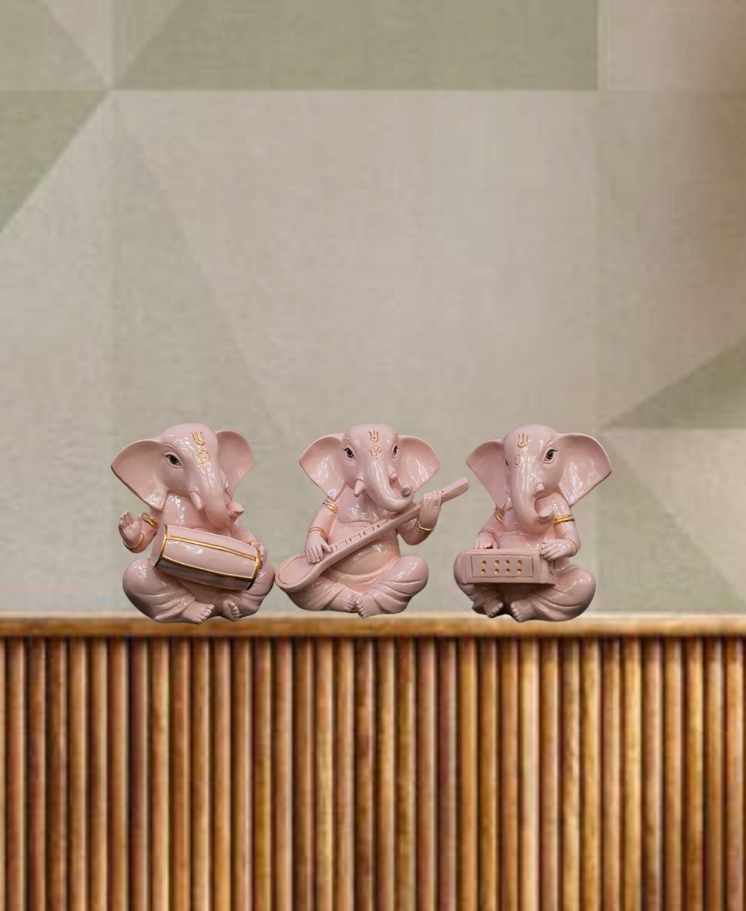 Pollination Artistic Trio Ganesha Set