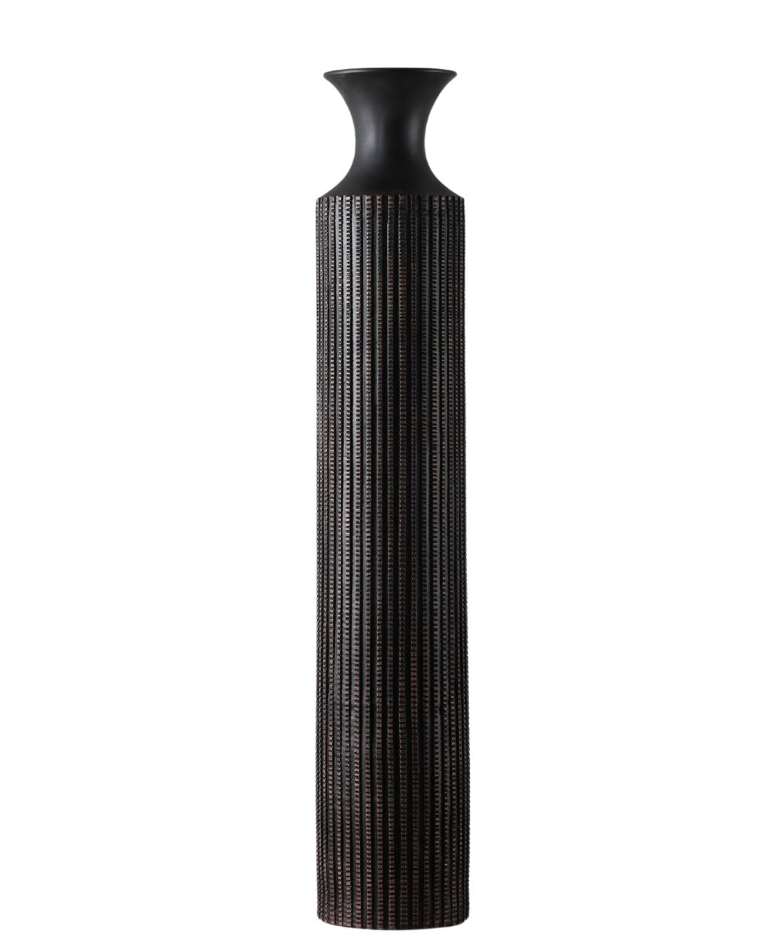 Long Striped Resin Vase