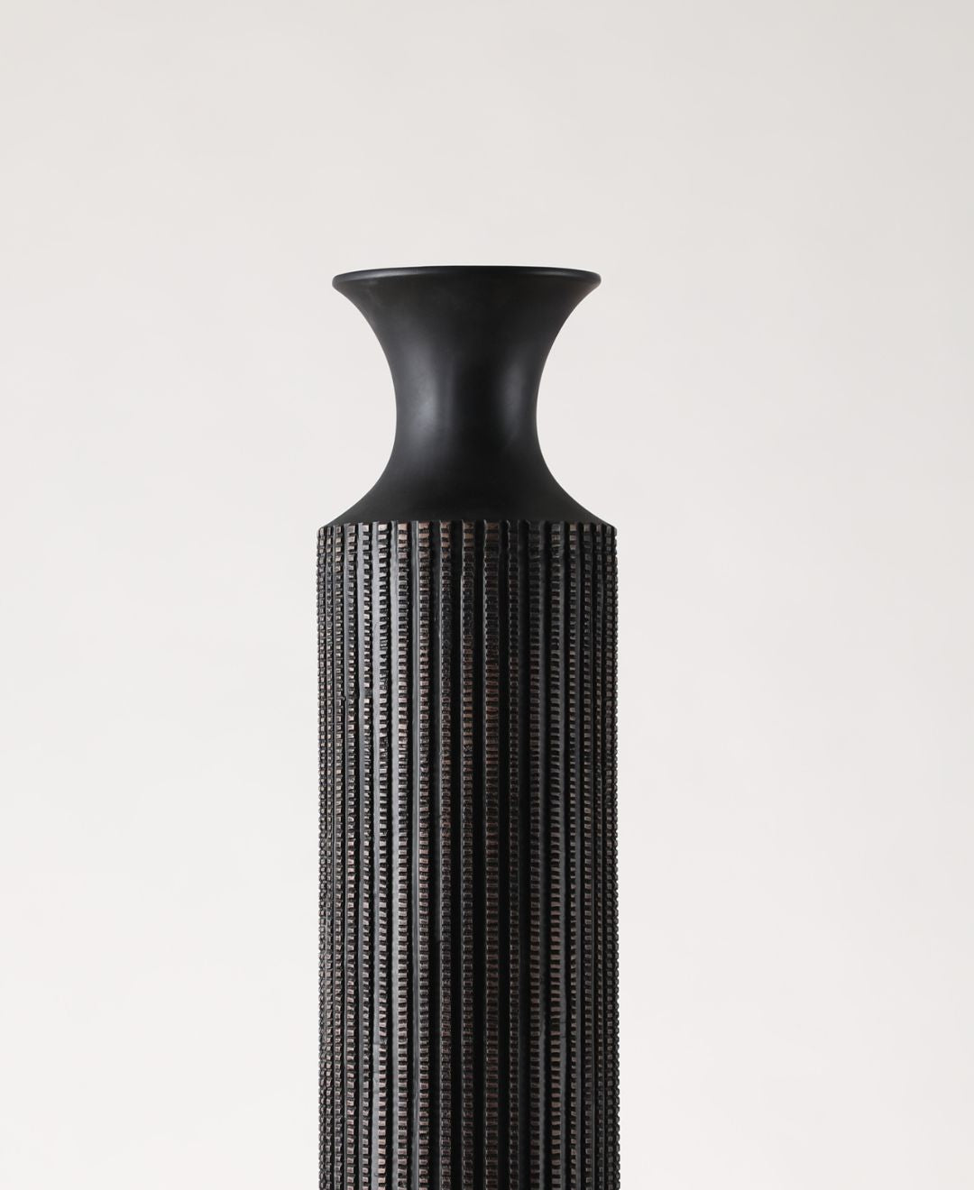 Long Striped Resin Vase