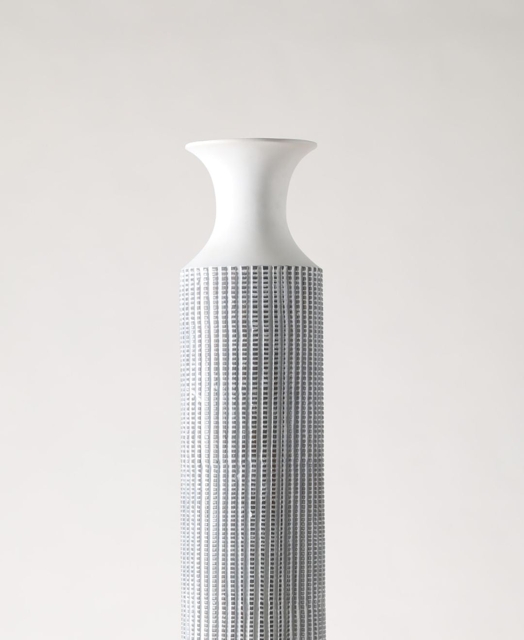 Long Striped Resin Vase