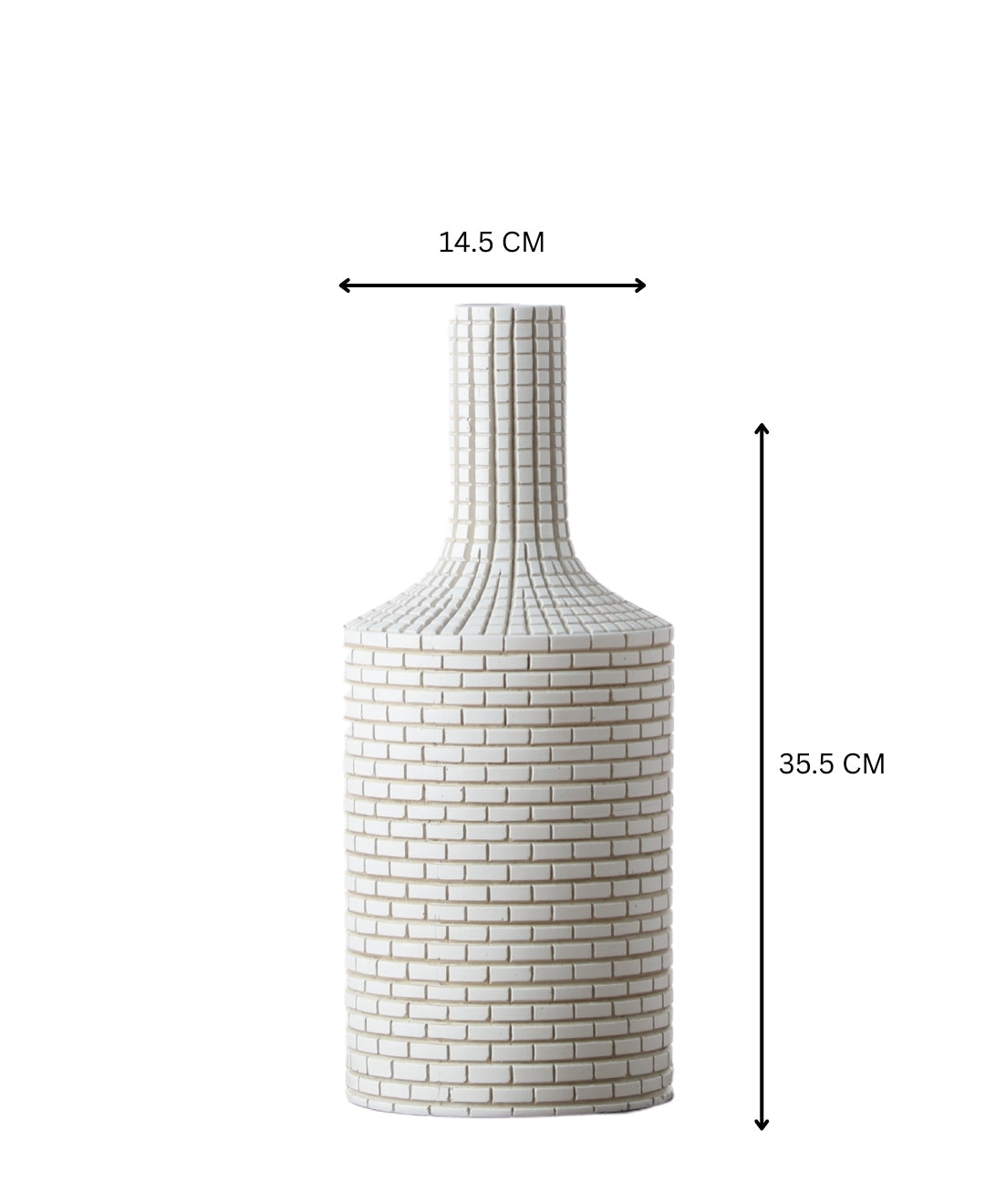 Mosaic Bottle Shaped Resin Vase - Small