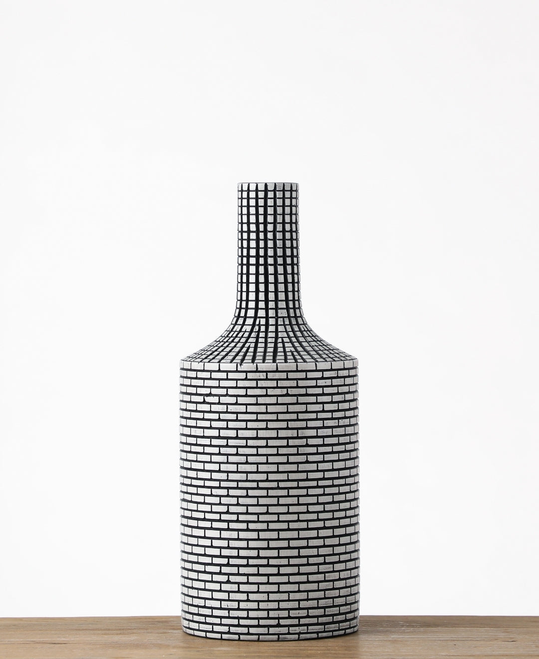 Mosaic Bottle Shaped Resin Vase - Medium