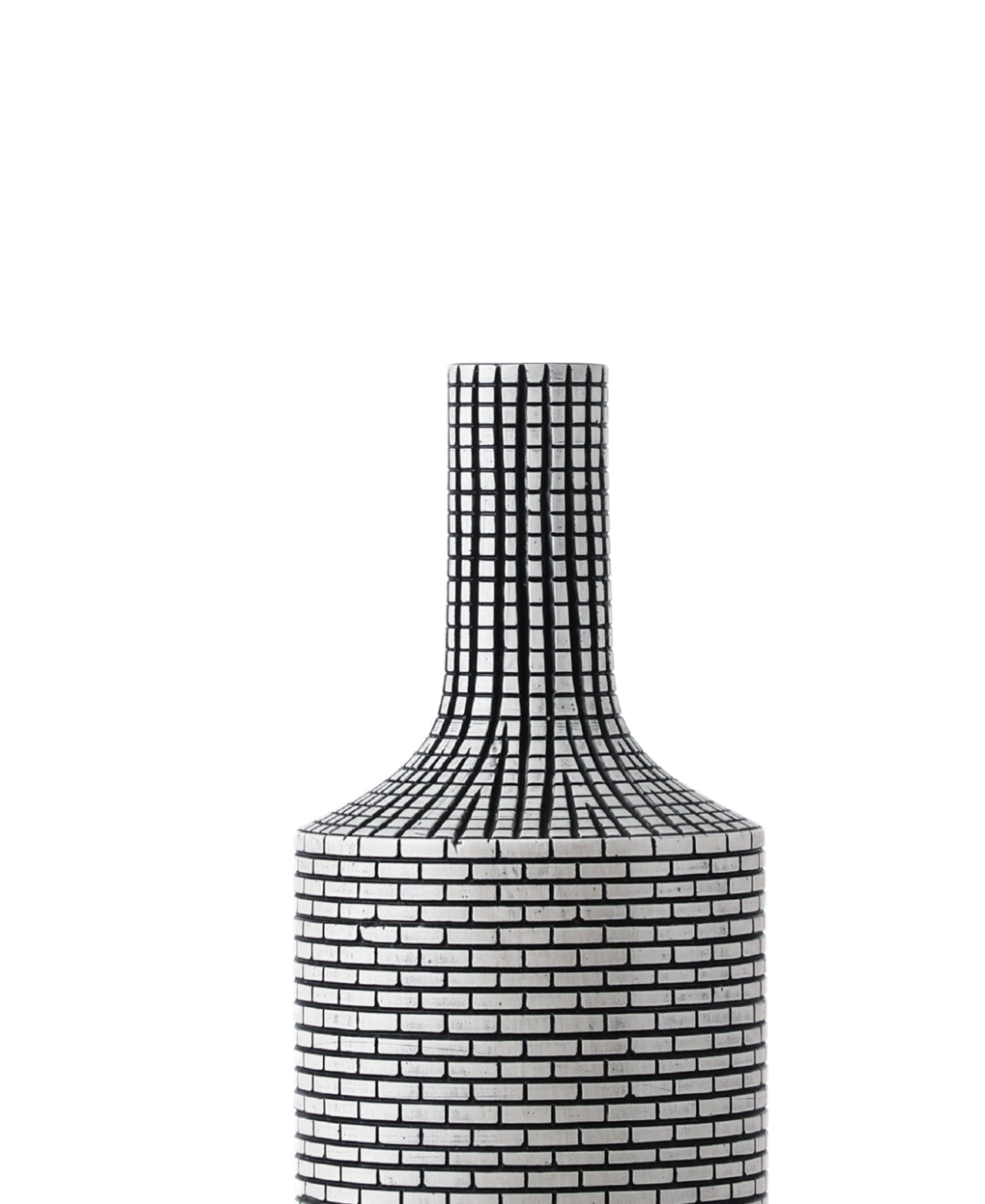 Mosaic Bottle Shaped Resin Vase - Medium