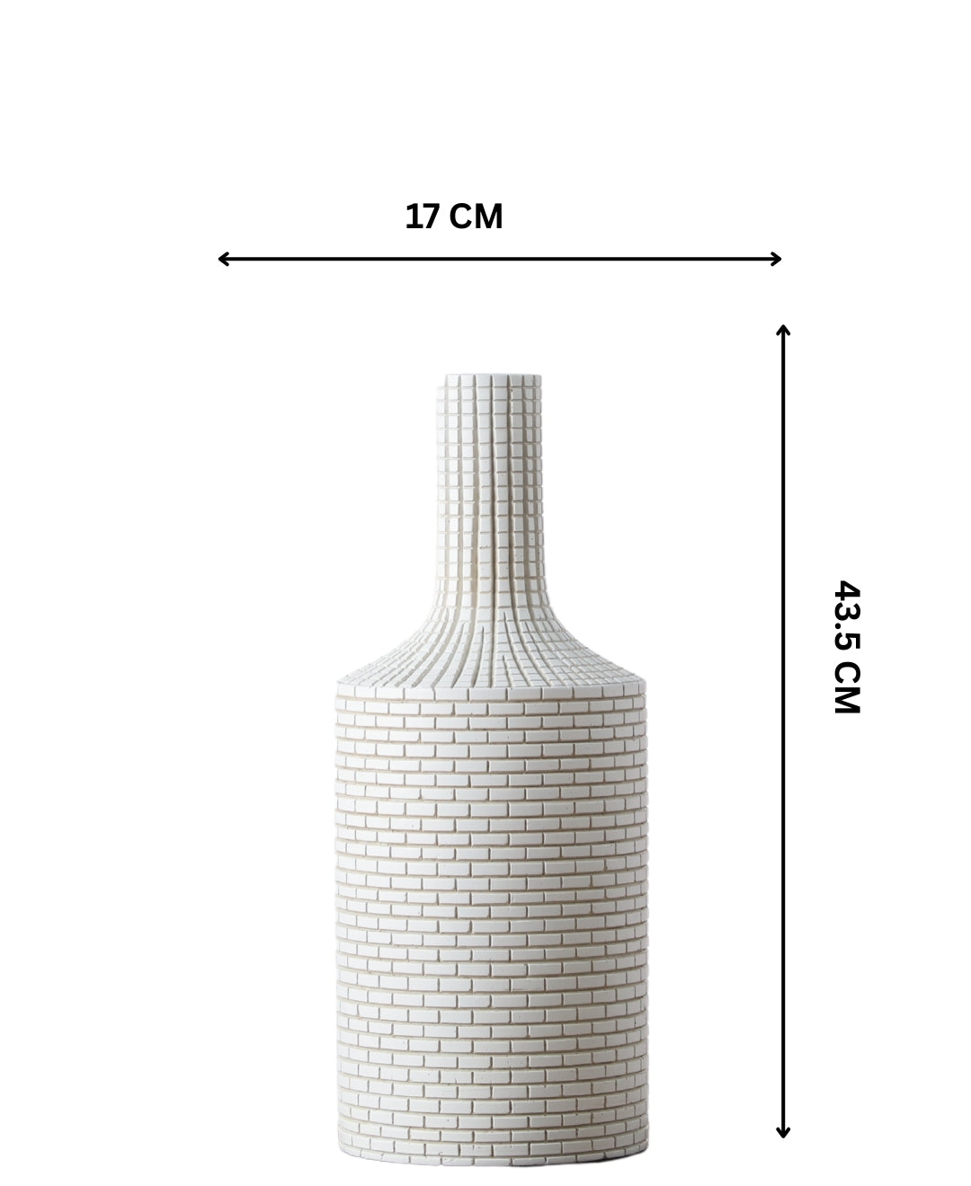 Mosaic Bottle Shaped Resin Vase - Medium