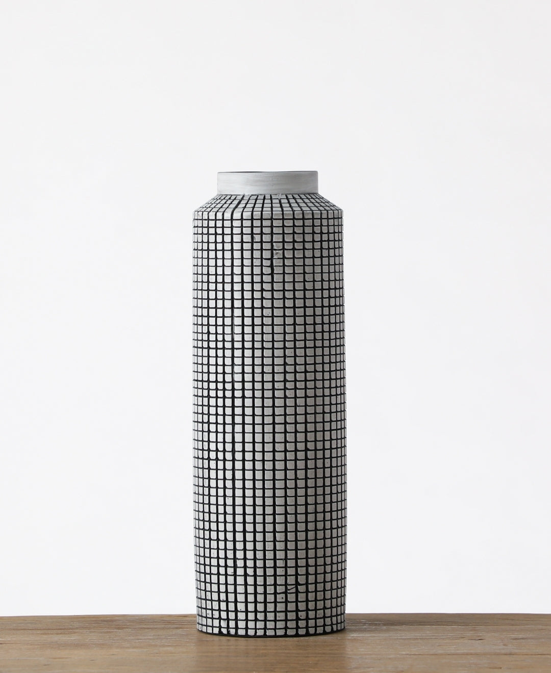 Mosaic Cylindrical Shaped Resin Vase - Small