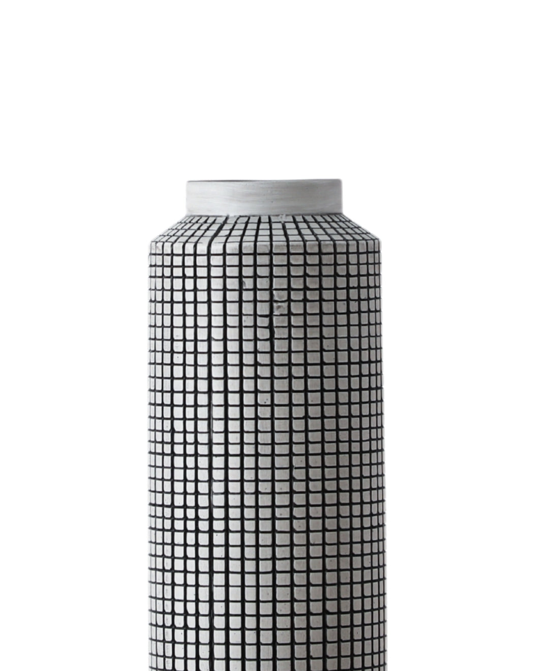 Mosaic Cylindrical Shaped Resin Vase - Small