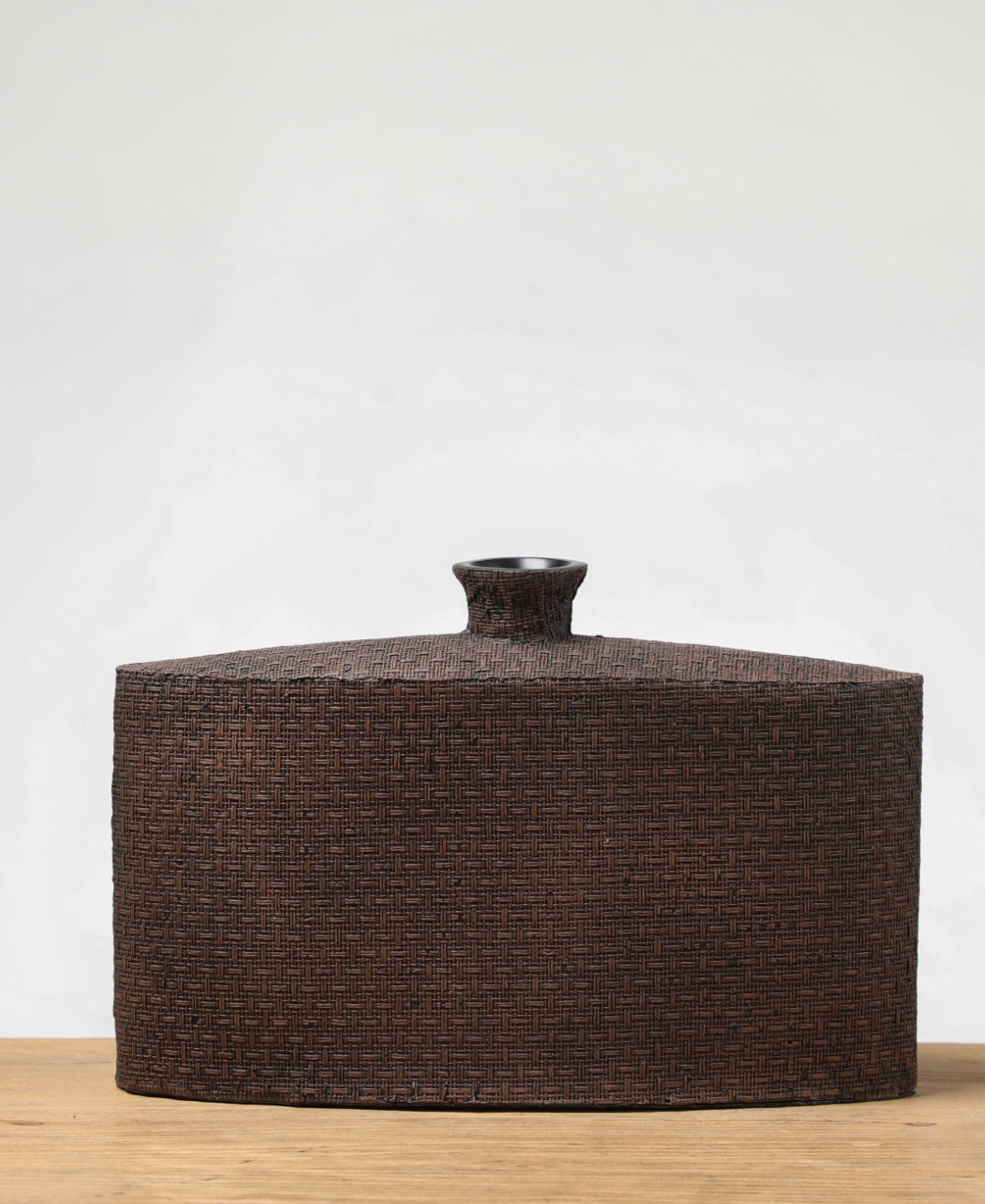 Textured Weave Resin Vase- Large