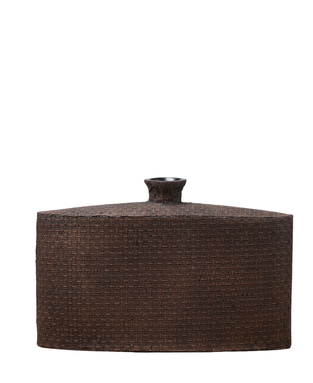 Textured Weave Resin Vase- Large