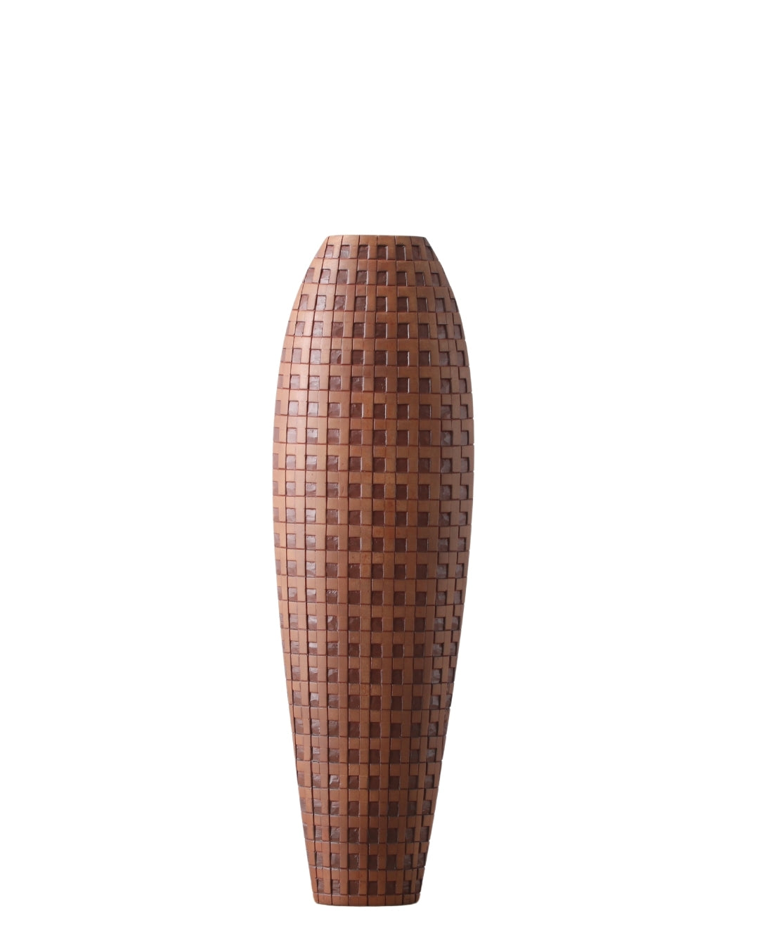 Woven Grid Resin Vase Large