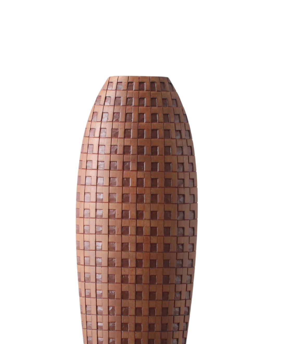 Woven Grid Resin Vase Large