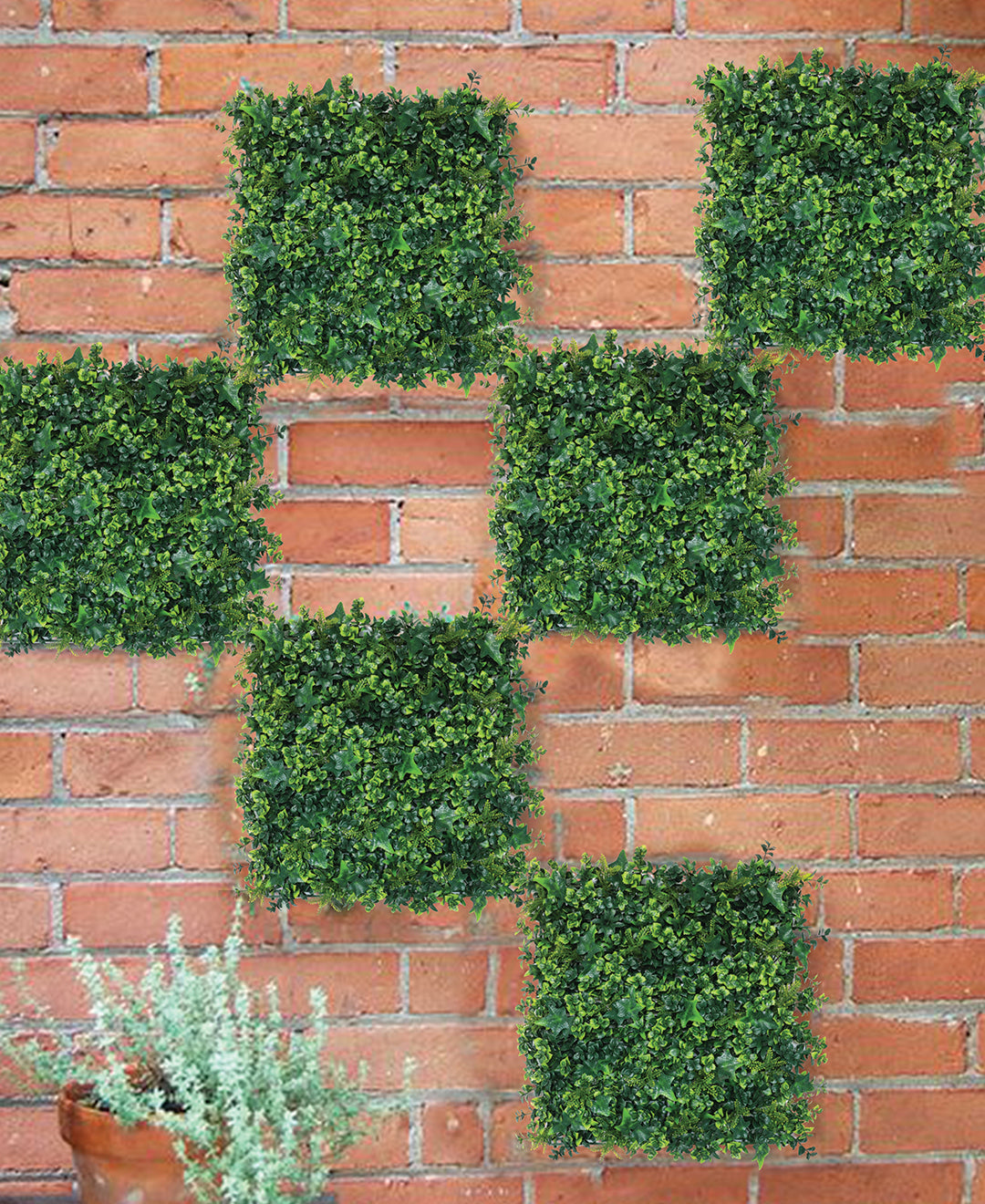 Mixed Ivy Artificial Green Vertical Garden Tile