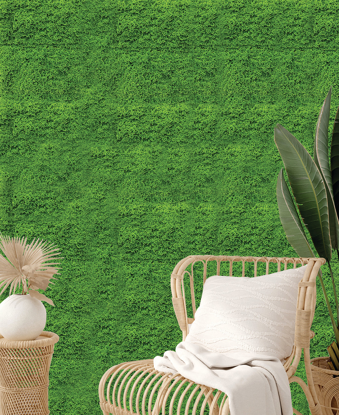 Artificial Green Moss Style Vertical Garde Tile
