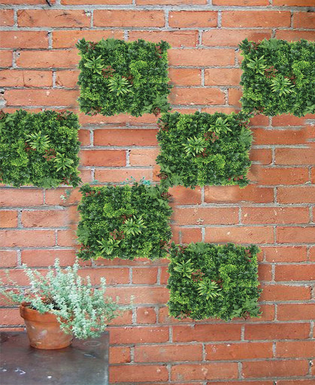 Luxury Vista Green Vertical Garden Tiles For Outdoor And Indoor Use