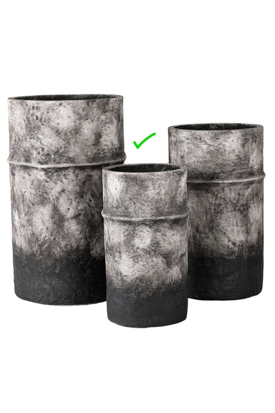 Mouthblown Classic Resin Planter - Black