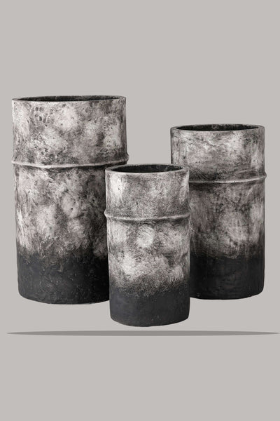 Mouthblown Classic Resin Planter - Black