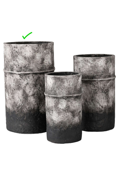 Mouthblown Classic Resin Planter - Black