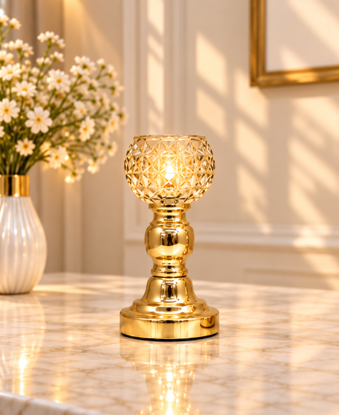 Regal Lattice Decorative Candle Holder (Small)