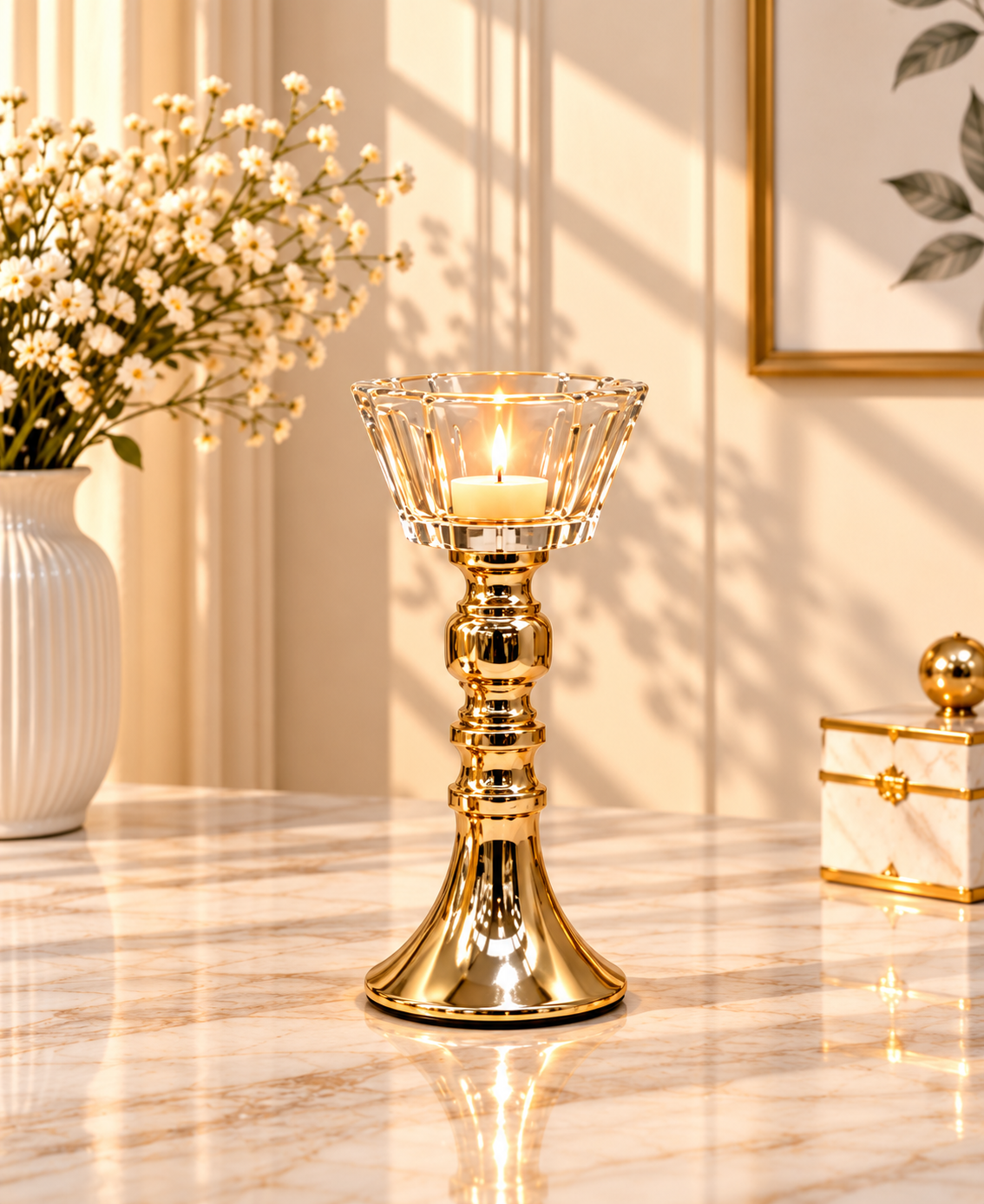 Imperial Flute Decorative Candle Holder (Large)