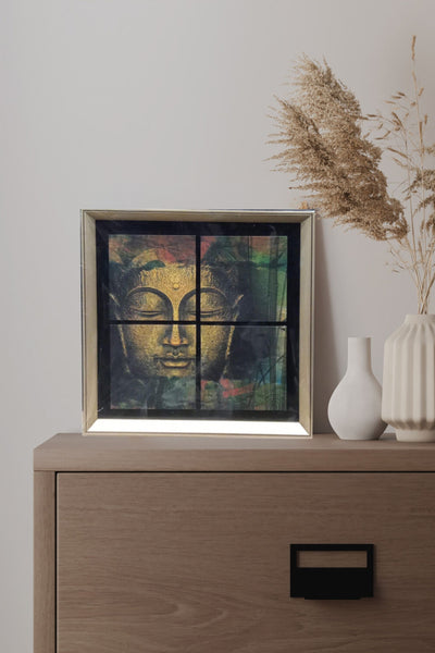 PolliNation Serene Buddha Panel Wall Frame