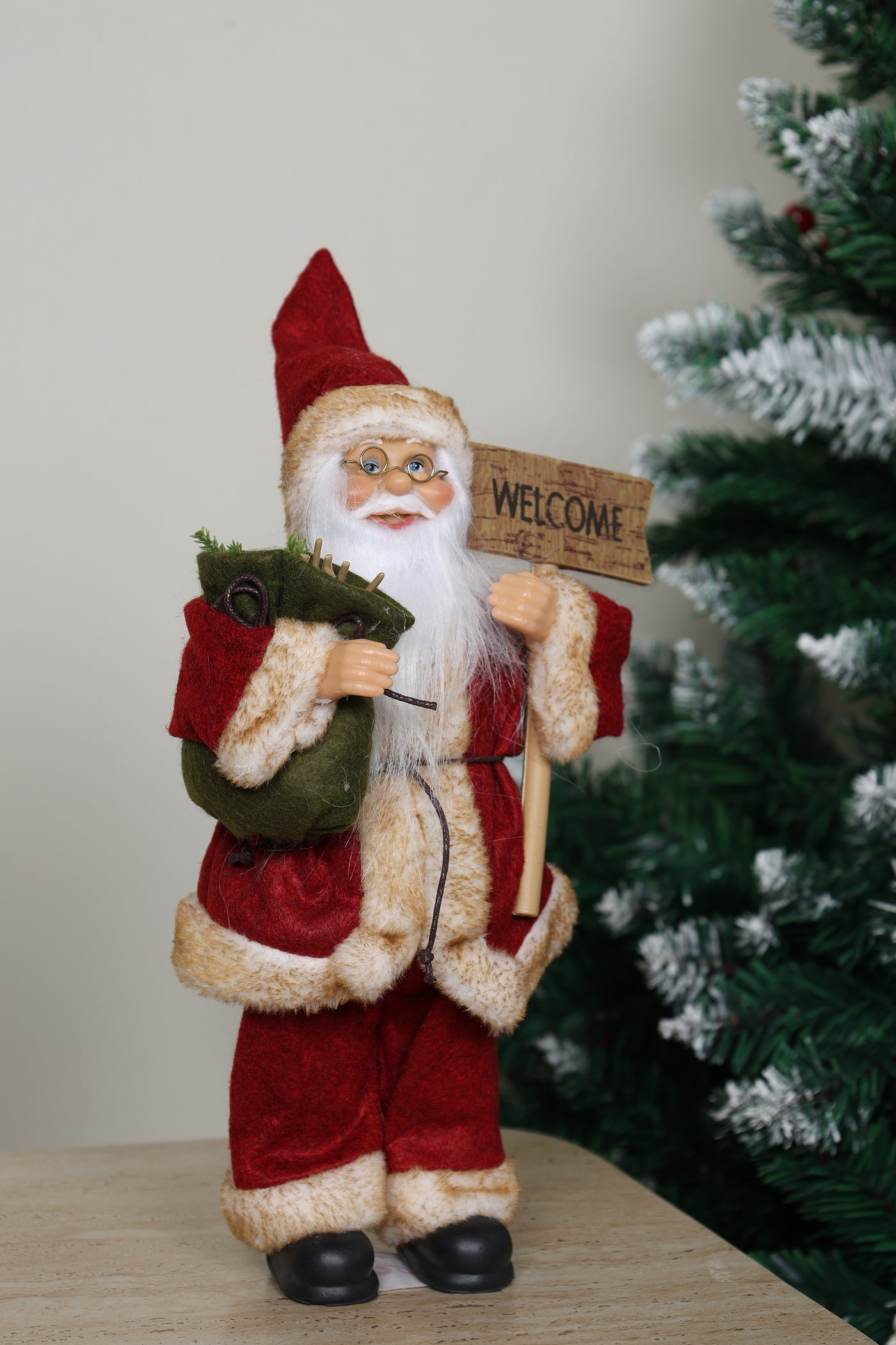 Christmas Festive Rustic Santa Claus - 1 FT