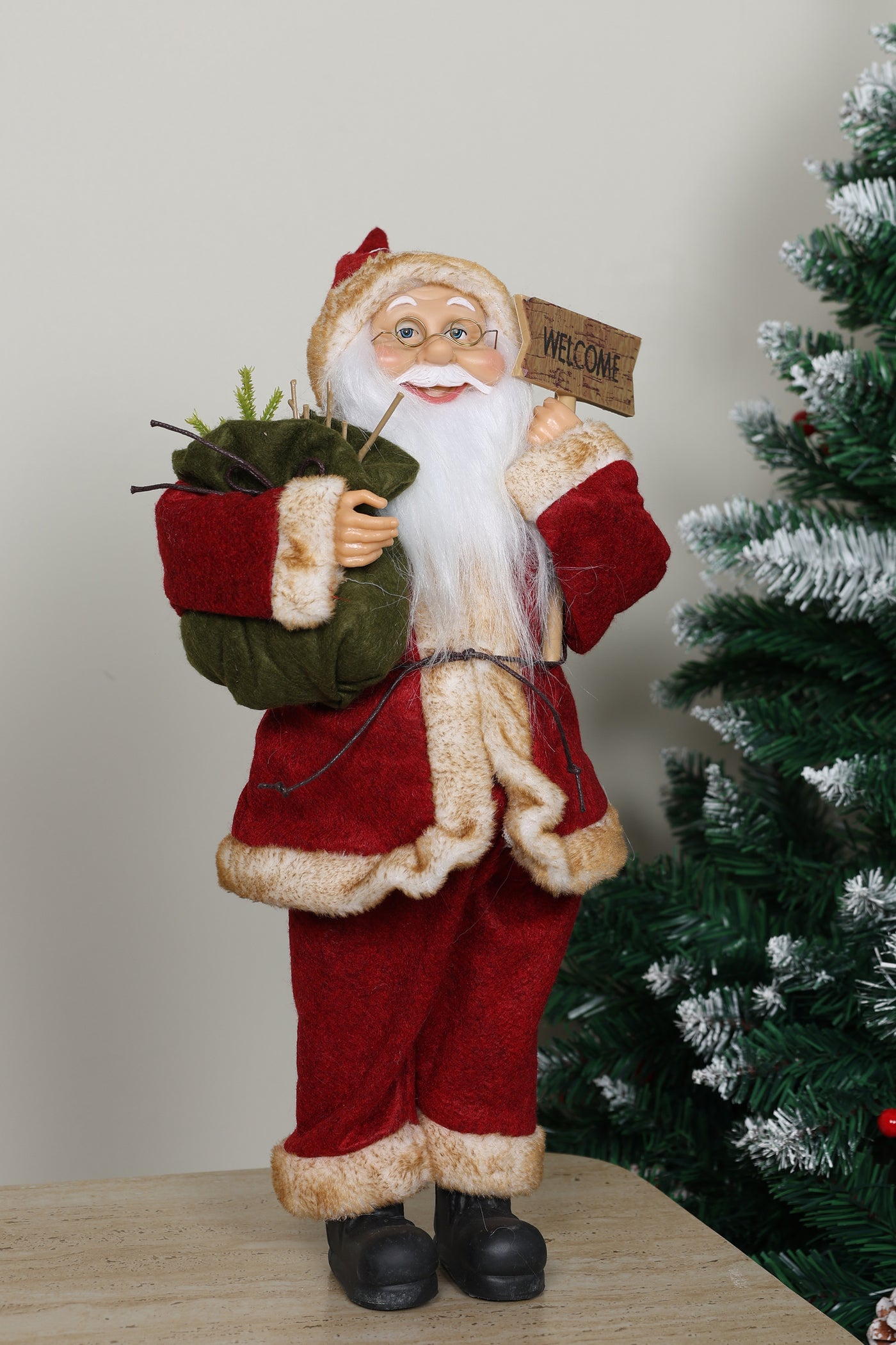 Christmas Festive Rustic Santa Claus - 1.5 FT