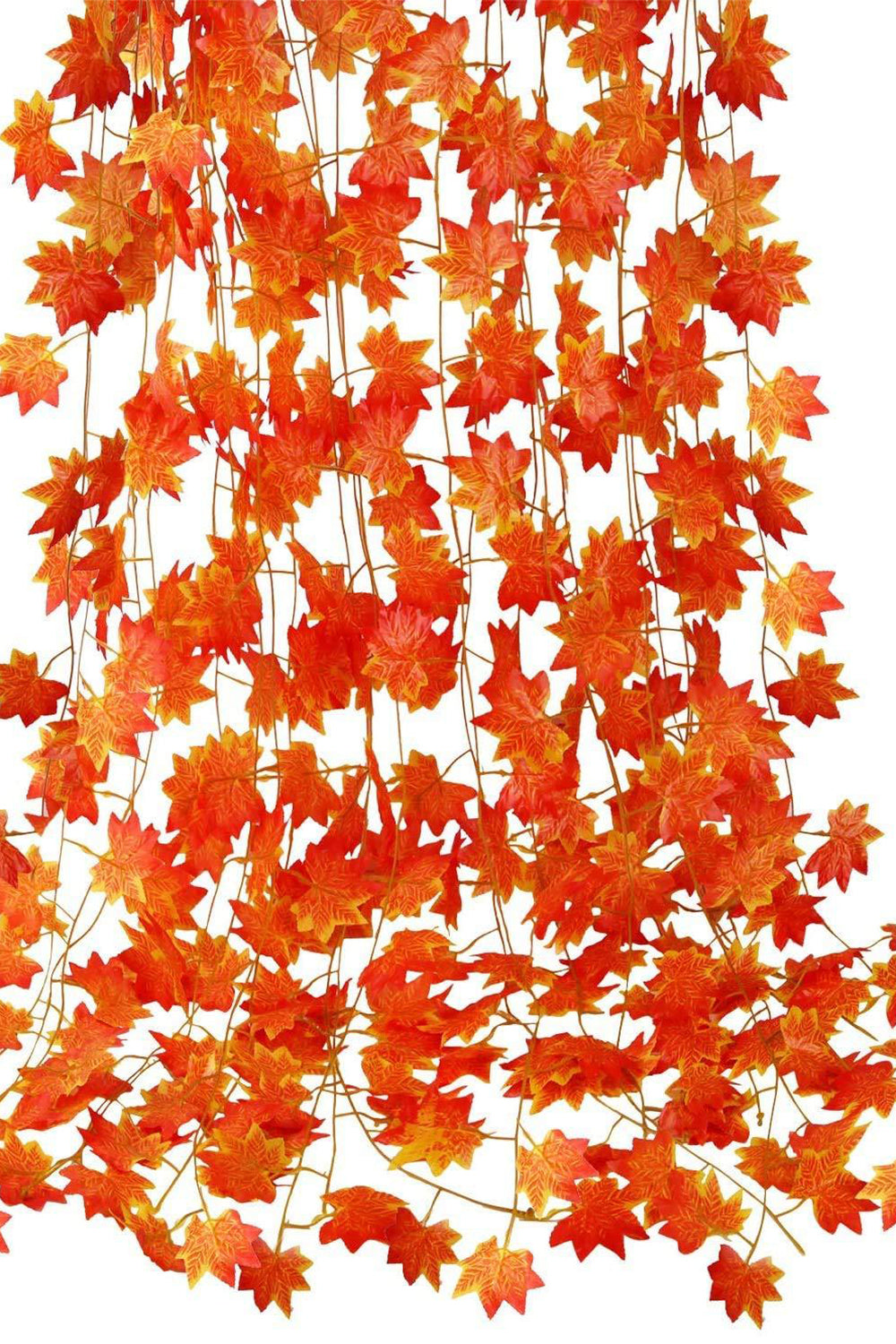 Pollination Attractive Artificial Hanging Flower Orange Maple Garland