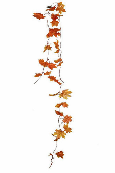Pollination Beautiful Artificial Hanging Flower Maple Garland Creeper for Wall Hanging |Decoration |Home Decor (Pack of 4 strings, 7.5 feet)