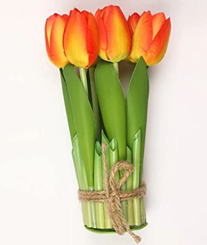 PolliNation Stunning Artificial Tulip Flower Bunch For Valentine Gift To Your Love Ones (Pack of 1 )