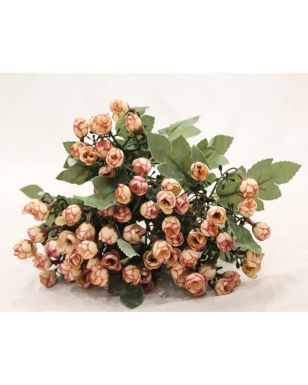 PolliNation Rose Artificial Flower (8 inch, Pack of 2)
