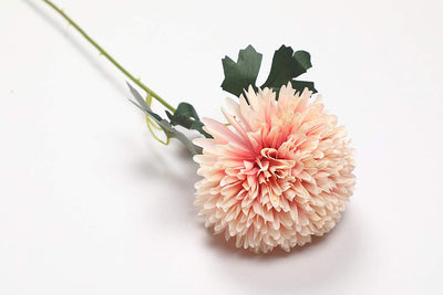 Pollination Premium Ball Mum Artificial Flower Sticks for Home, Office, Restaurant, Hotel, Party, Balcony, Garden Decor, Indoor (Pack of 3, 21 INCH)