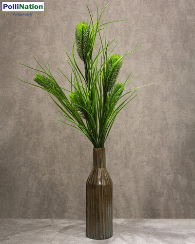 Artificial Fountain Small Plants Grass Bunch without Pot (Pack of 1) Artificial flowers for home decoration