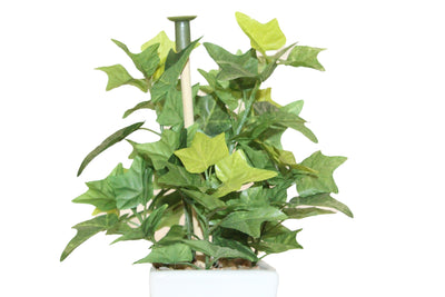 Pollination Artificial White Green Bonsai Plant With Pot