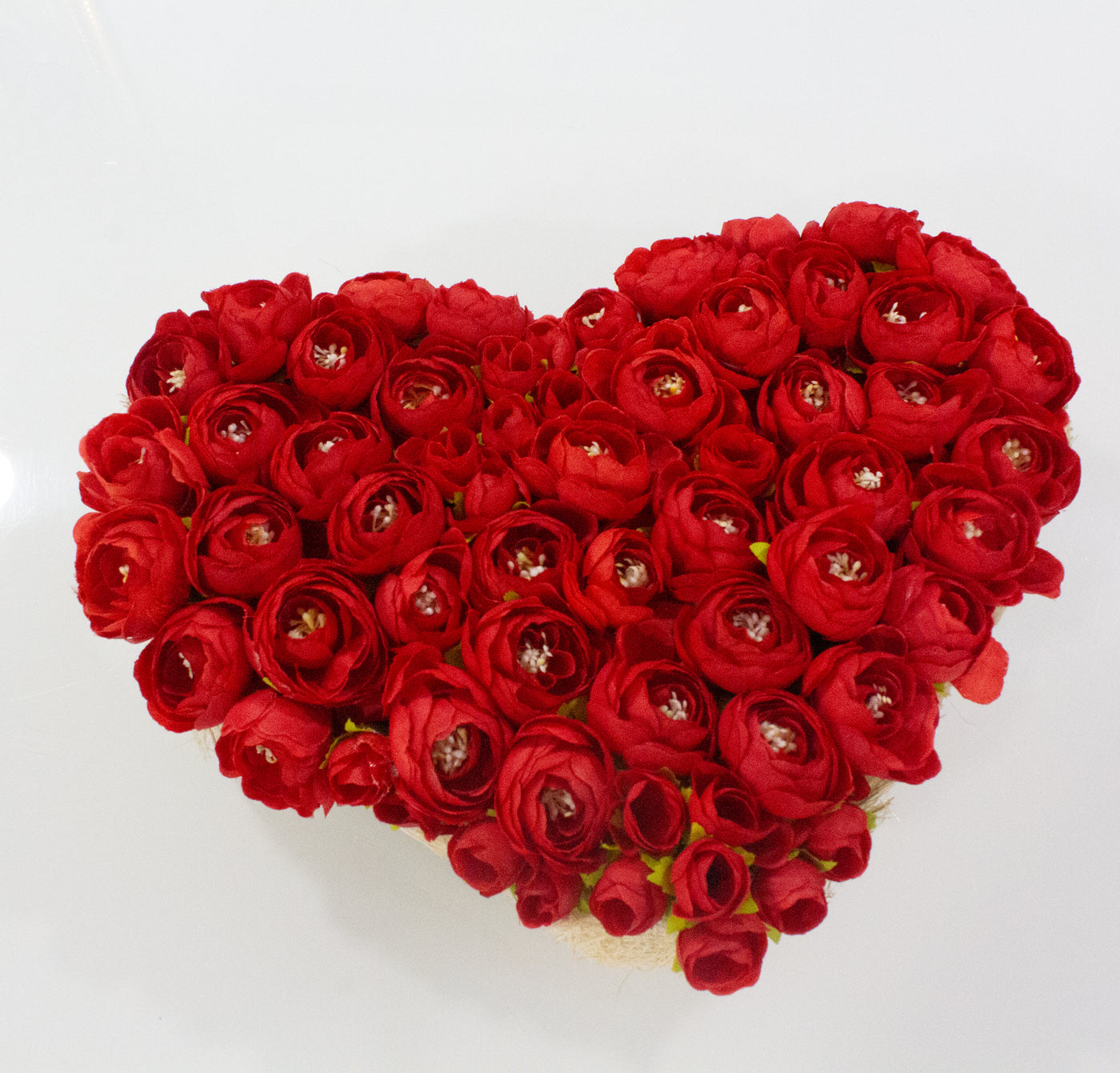 PolliNation Red Roses Heart Shape Bouquet For Valentine Gift