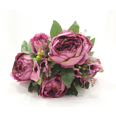 Pollination Luxurious Artificial Peony Flower Bunch Without Pot