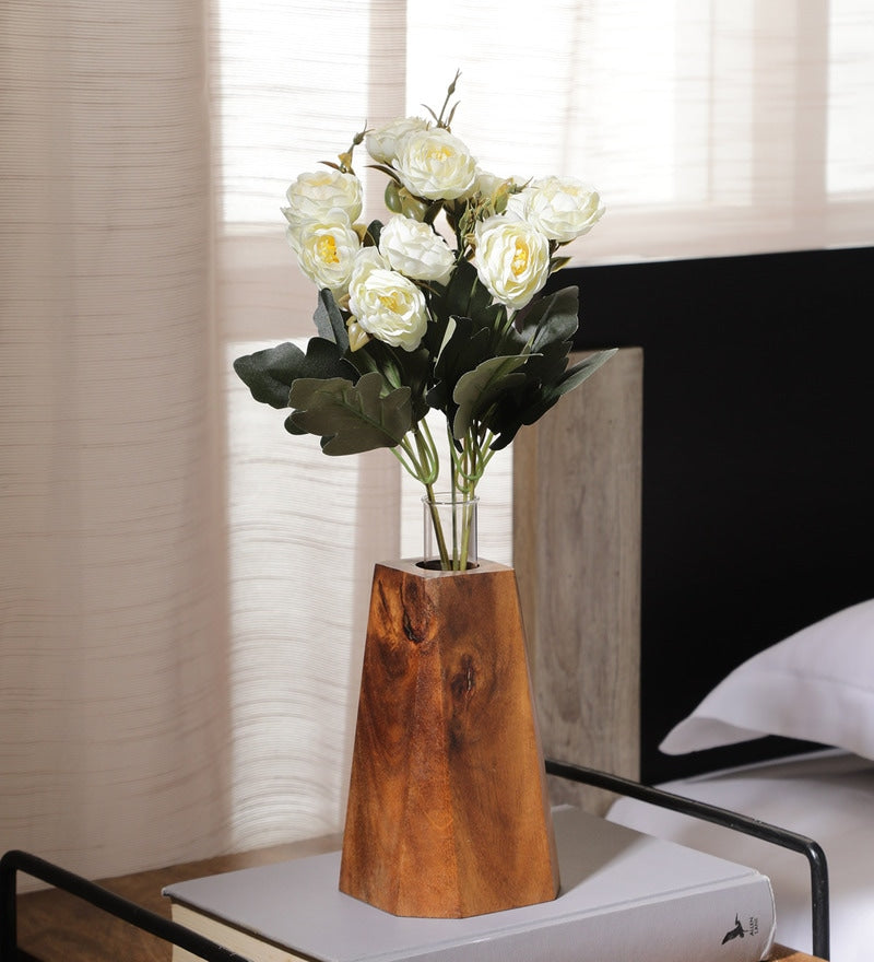 Pollination Artificial Stunning Rose Flower Bunch Without Pot