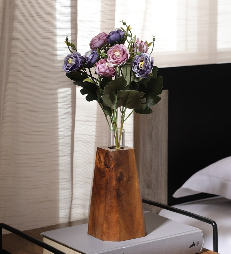 Pollination Artificial Stunning Rose Flower Bunch Without Pot