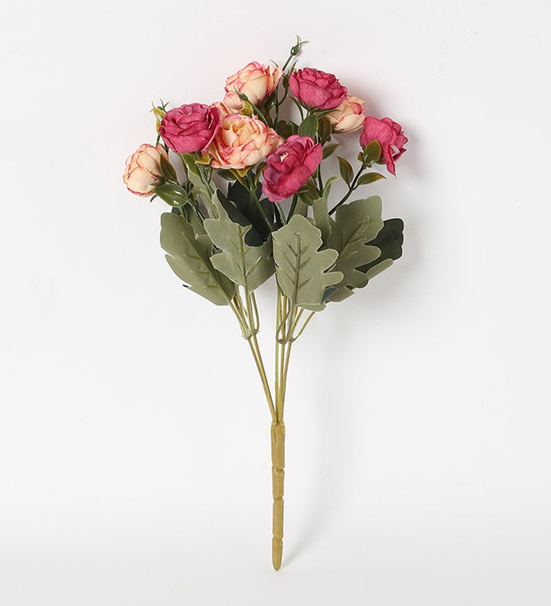 Pollination Artificial Stunning Rose Flower Bunch Without Pot