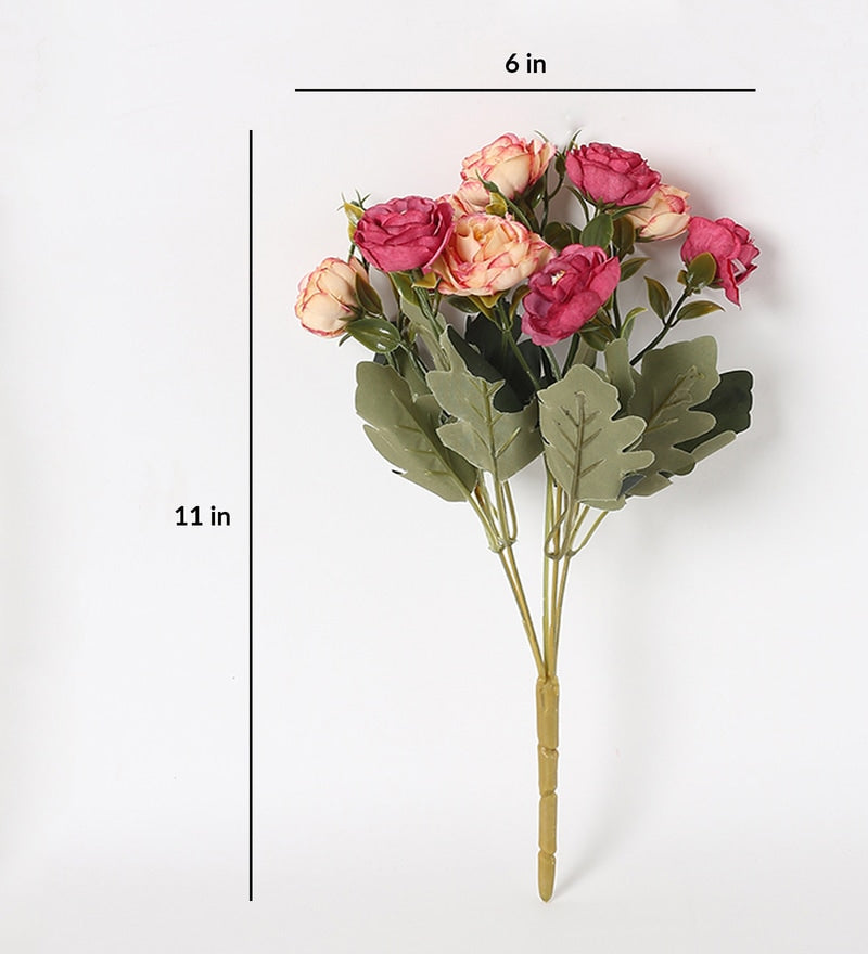 Pollination Artificial Stunning Rose Flower Bunch Without Pot