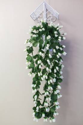 PolliNation Artificial Hanging Flowers for Home Decoration  (35 inch, Pack of 1)